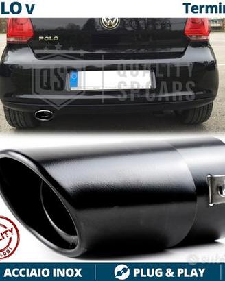 TERMINALE di Scarico per VW POLO 5 6R OVALE NERO