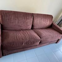 Divano letto 3 posti sfoderabile e smontabile