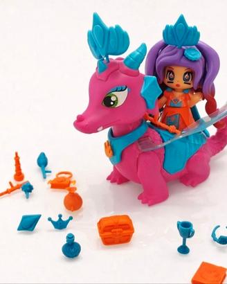 set PinyPon drago e personaggio