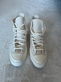Converse Chuck 70 High Top in tela panna TG. 39