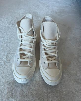 Converse Chuck 70 High Top in tela panna TG. 39