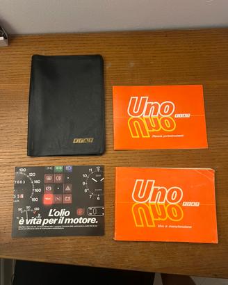 Libretto uso e manutenzione Fiat Uno Turbo