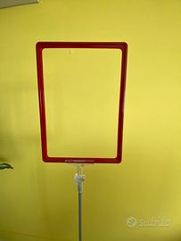 Cornice per poster con piantana telescopica A4