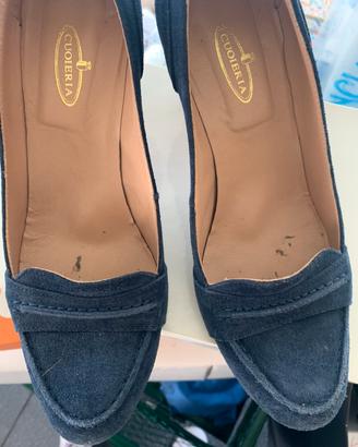 Scarpa mocassino con tacco donna