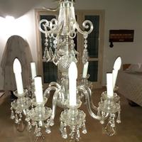 Lampadario in vetro