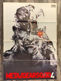 PSM POSTER METALGEAR 4 + rivista come nuova