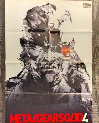 PSM POSTER METALGEAR 4 + rivista come nuova