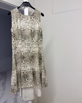 Vestito corto pitonato