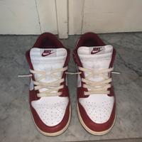 nike dunk low rosso scuro