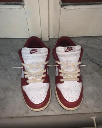 nike dunk low rosso scuro