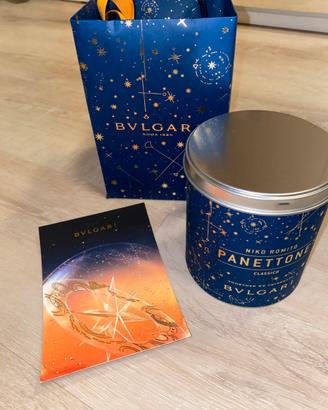 Panettone bvlgari con cartolina