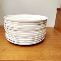 12 Piatti piani grandi ,porcellana bianca, 28 cm.