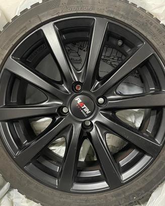 4 CERCHI IN LEGA CON 4 GOMME NUOVE