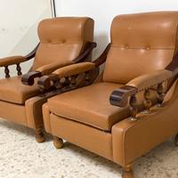 Coppia di poltone arredo casa vinatage