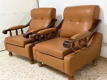 Coppia di poltone arredo casa vinatage