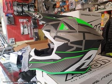 Subito - motostore vibo valentia - Casco cross airoh wraap mood GREEN MATT  - Accessori Moto In vendita a Vibo Valentia