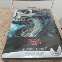 Copripiumino e copricuscino Spiral Flaming Spine