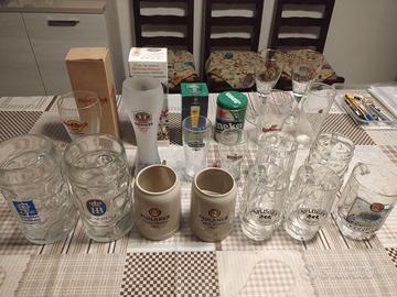 Collezione bicchieri da birra