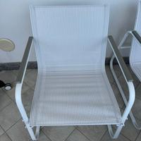 Sedie da esterno bianche