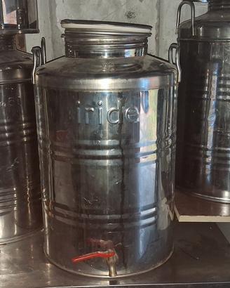 3 recipienti  in acciaio inox 