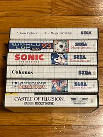 Lotto 6 Giochi Sega Master System PAL Boxed
