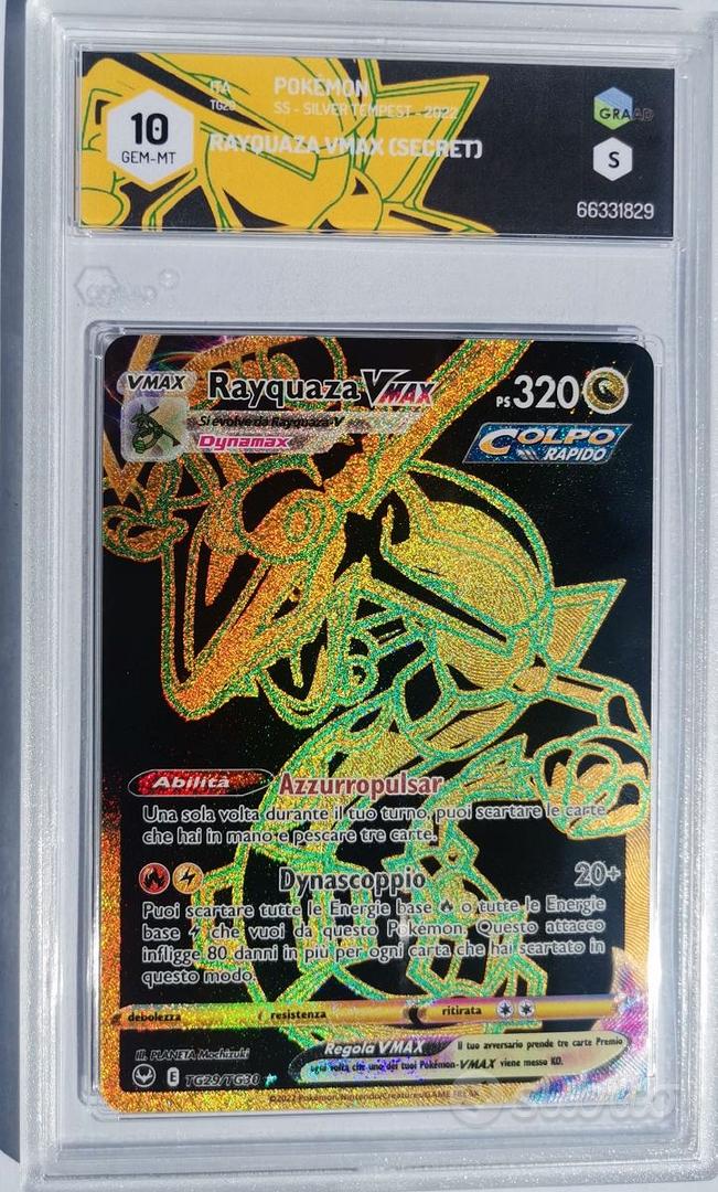 Rayquaza VMAX Black Gold GRAAD 10 - Collezionismo In vendita a Monza e ...