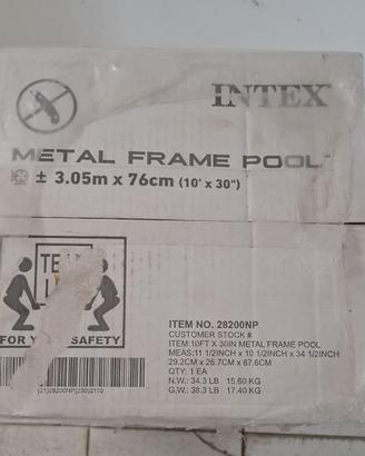 piscina intex Metal frame pool.