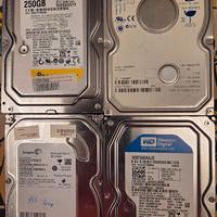 4 hard-disk sata stock (3 x 250gb + 1 200gb)