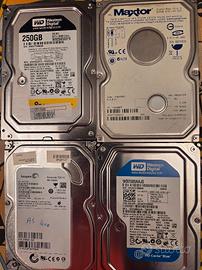 4 hard-disk sata stock (3 x 250gb + 1 200gb)
