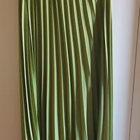 Gonna plissettata verde taglia M 