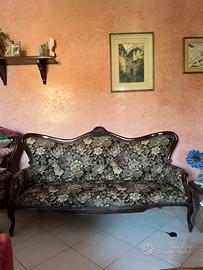 Divano 3 posti in stile classico vintage