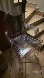 2 sedie Kartell Louis Ghost 