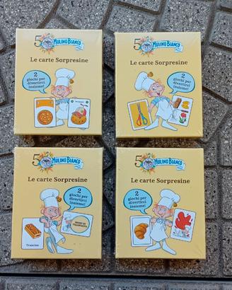 N. 4 giochi di carte mulino bianco
