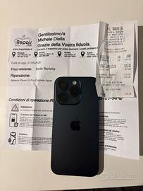 Iphone 15 Pro 256 GB con batteria originale nuova