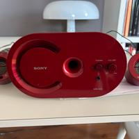 Sistema Altoparlanti Sony SRS-D25 Rosso