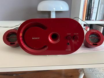 Sistema Altoparlanti Sony SRS-D25 Rosso