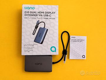 Splitter USB-C a Doppio HDMI llano per 2 Monito