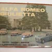 Quadro Alfa R. Giulietta - Salone Auto Torino 1958