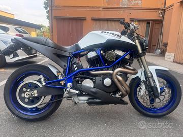 Buell x1 lighting blue Motogadget motore Harley