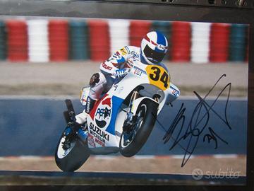 Kevin Schwantz autografo su foto cm 23x15