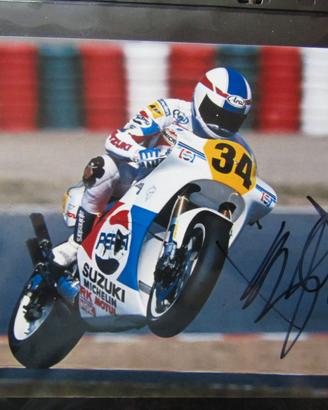 Kevin Schwantz autografo su foto cm 23x15