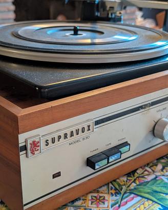 Giradischi  Supravox B30 con casse