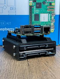 Case Raspberry Pi 4/5 con doppio slot SSD SATA