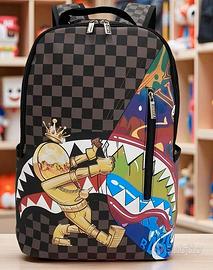 Zaino Shark Bocca Squalo borsa borsone Leggero