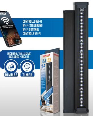 Coppia lapade led wifi acquario marino Amtra