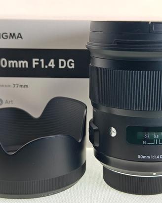 SIGMA 50/1.4 DG ART PER FOTOCAMERE NIKON REFLEX