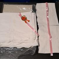 Lenzuolo matrimoniale in puro cotone ricamato