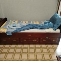 letto singolo stile marinaro con 2 cassetti