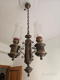 Lampadario VINTAGE piu due lampade da comodino
