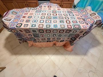 Copert panno lana uncinetto a mano